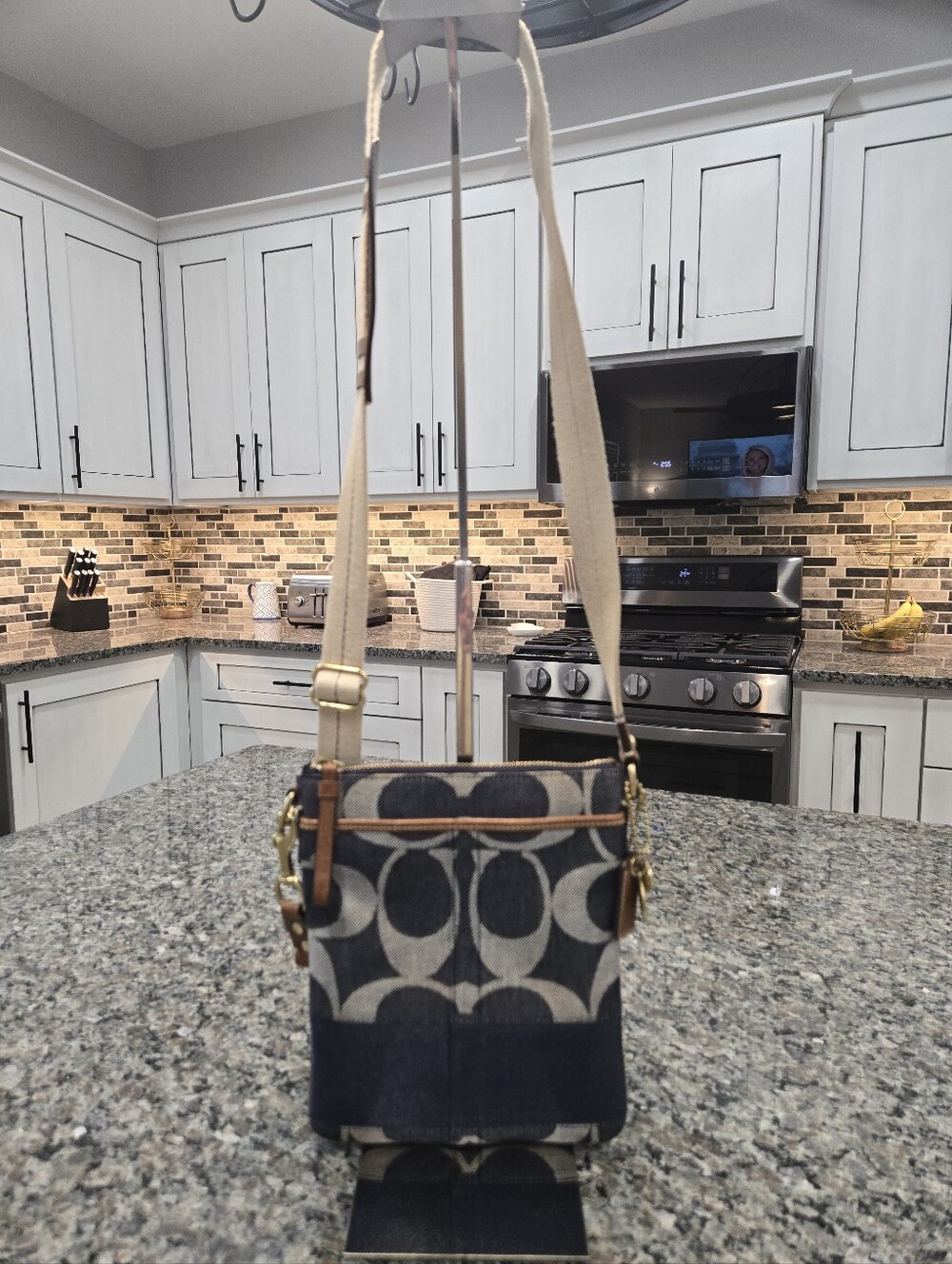 Coach Denim Signature Swingpack Crossbody Bag - Picture 3 of 14